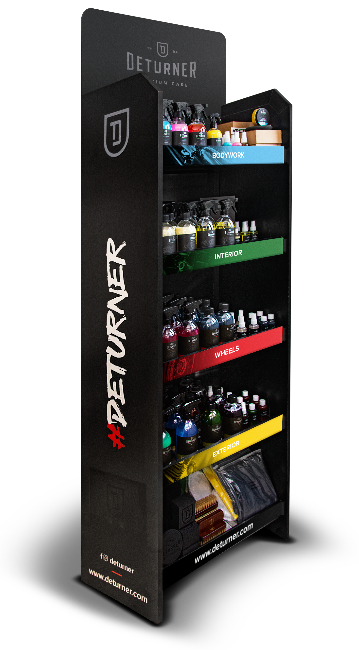 auto detailing producten stand deturner